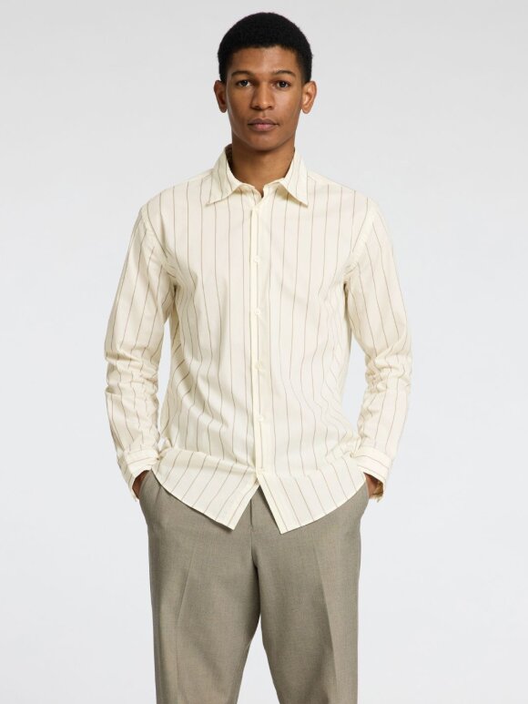 Selected - SLHRegriley Stripe LS Shirt