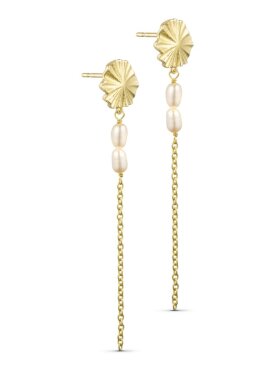 Pure By Nat - Florence earring pearls chains