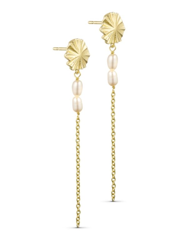 Pure By Nat - Florence earring pearls chains