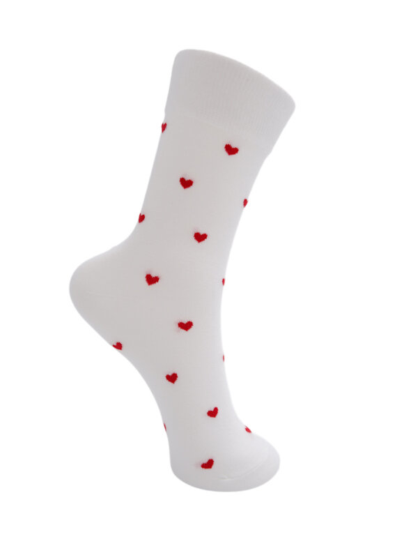 Black Colour - BCAurelia Heart Sock White