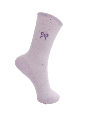 Black Colour - BCGia Bow Sock Lavender