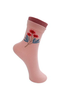 Black Colour - BCDeanie Flower Sock lt. Pink