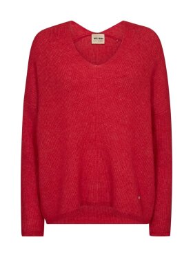 Mos Mosh - MMThora V-Neck Strik Red