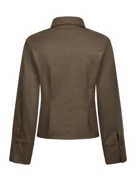 Neo Noir - Rosa Faux suede shirt Brown