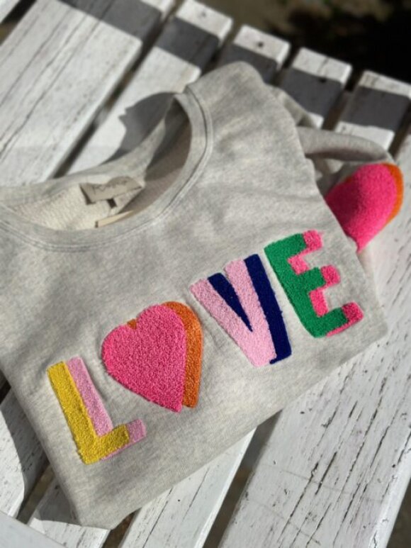 Lulus Love - Sweat Love Multi Bouble grey