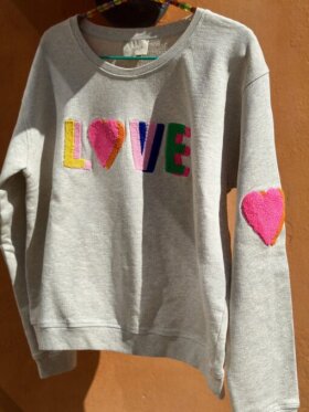 Lulus Love - Sweat Love Multi Bouble grey