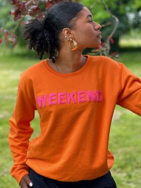 Lulus Love - Sweat Weekend Pink/Orange