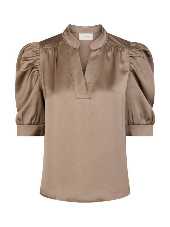 Neo Noir - Roella Heavy Sateen Blouse