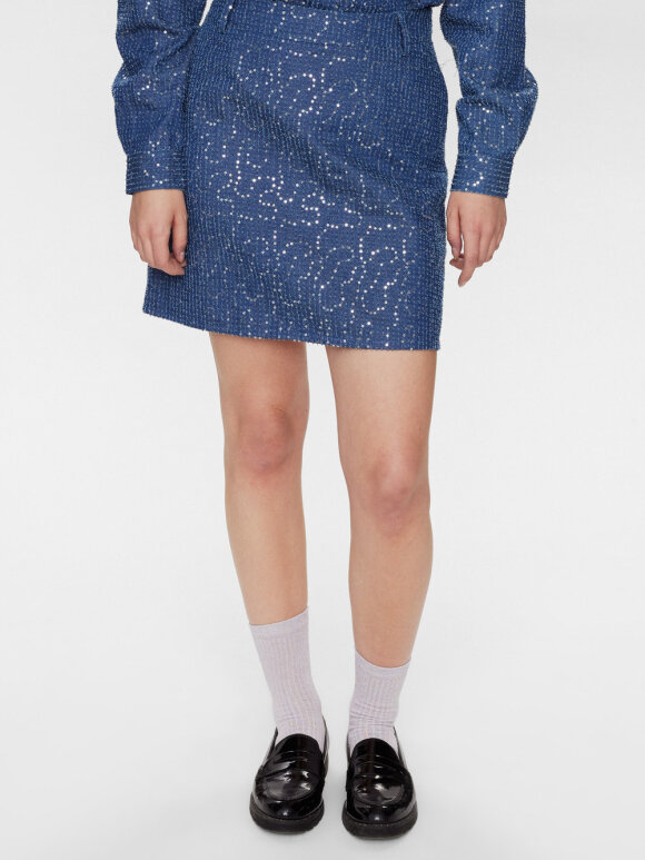 Numph - NUJourney skirt Medium blue