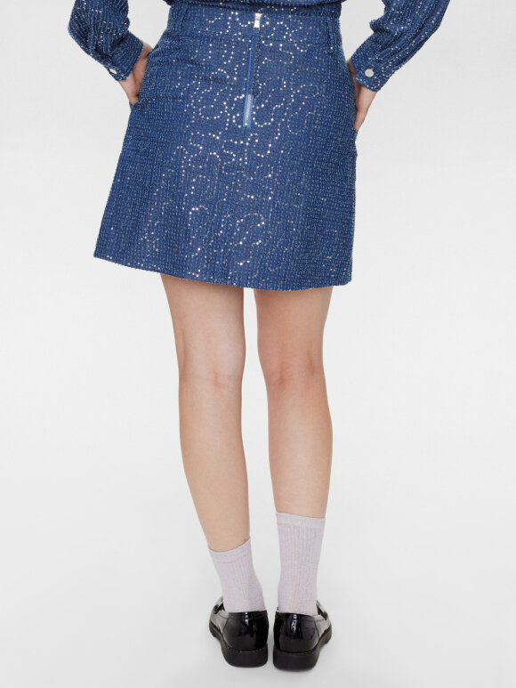 Numph - NUJourney skirt Medium blue