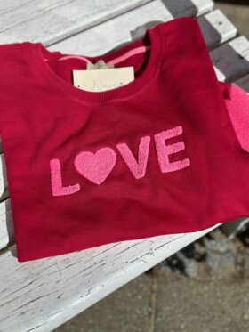 Lulus Love - Sweatshirt Love Burgundy/pink