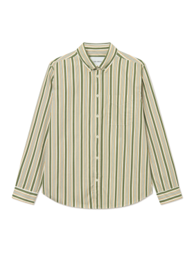 Les Deux - Kent Stripe Peached Poplin Shi