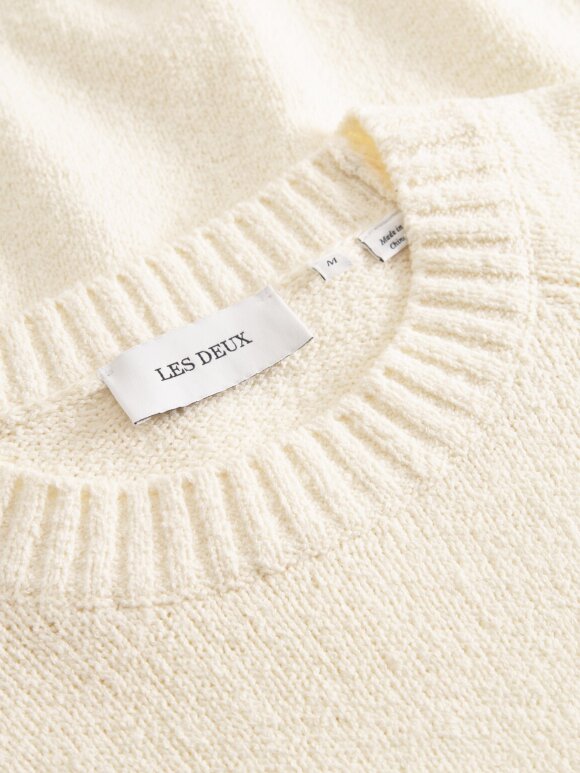 Les Deux - Brad Roundneck knit Ivory