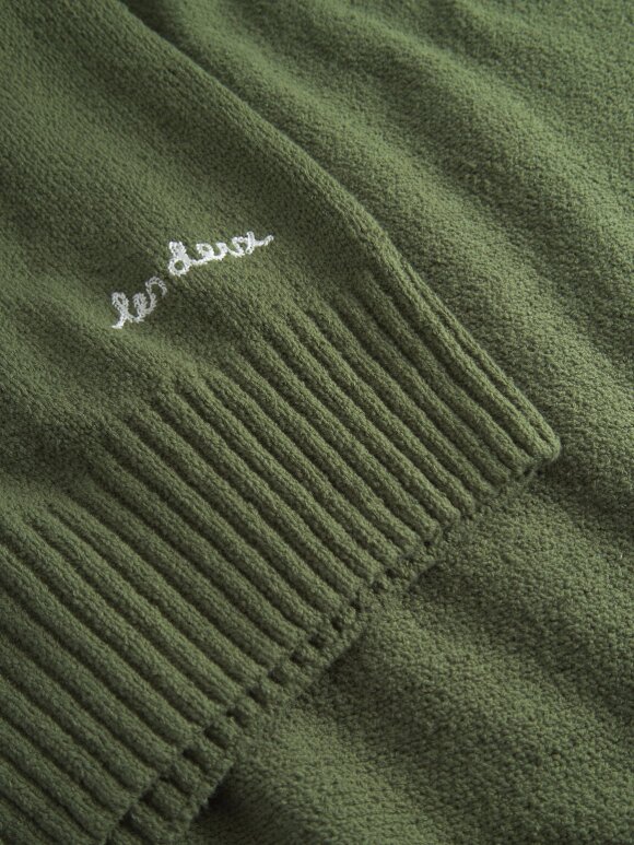 Les Deux - Brad Roundneck knit chive Green