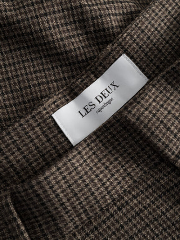 Les Deux - Reece Pleated Check Suit Pants