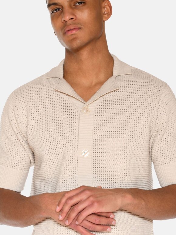 Minimum - Mason Crochet polo shirt 4177