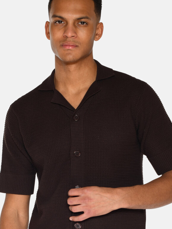 Minimum - Mason Crochet polo shirt 4177