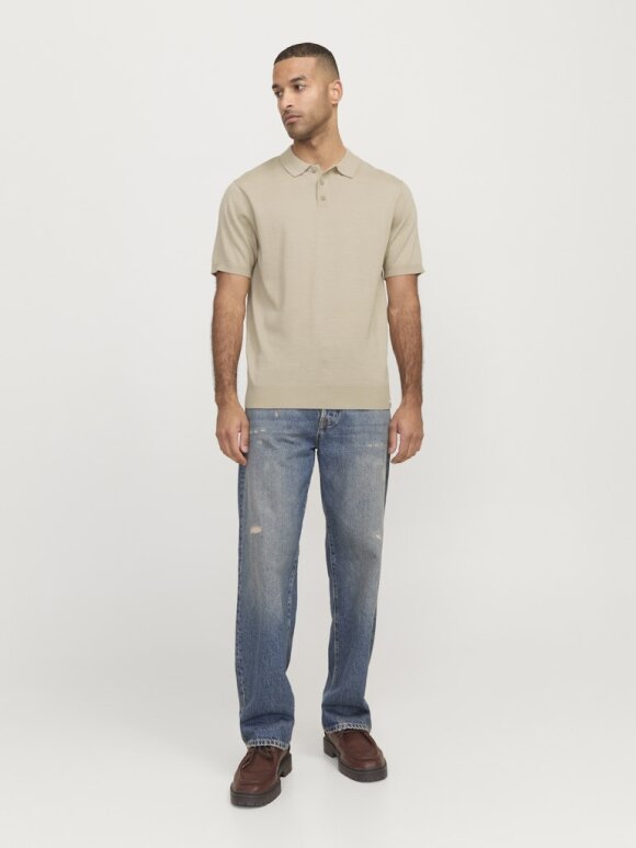 Royal Denim Division - RDDColin Knit polo White Peppe