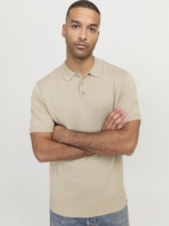 Royal Denim Division - RDDColin Knit polo White Peppe