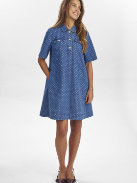 Numph - NUHaddie Dress Blue Denim