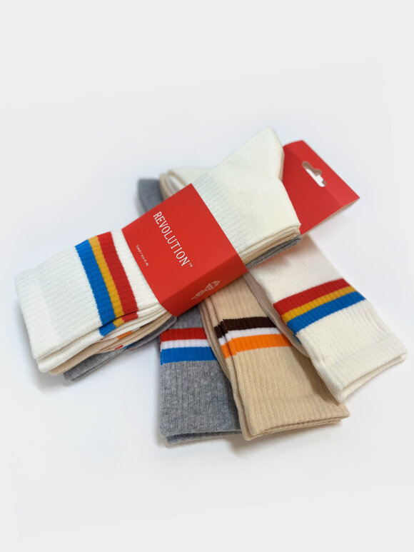 Revolution - Jaquard Crew Sock 3Pack