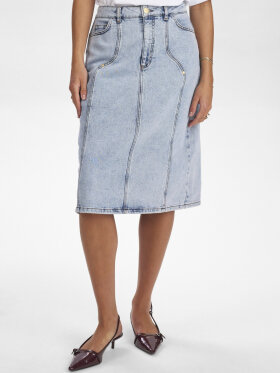 Numph - NUToronto Midi Skirt Light blu