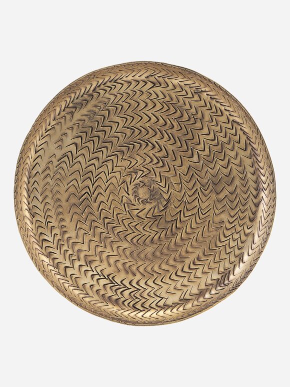 Meraki - Trey rattan brass finish 20cm